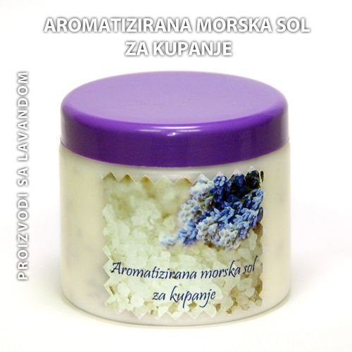 Aromatizirana morska sol za kupanje - lavanda