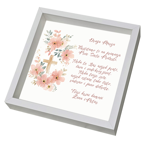 pričest poklon okvir draga marija foto novak